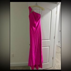 Renaissance Prom hot pink prom dress
